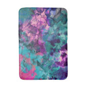 Inky Waterverf Abstracte kosmische kleurenschilder Badmat (Voorkant Verticaal)