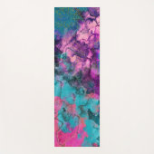 Inky Waterverf Abstracte kosmische kleurenschilder Yogamat (Voorkant)