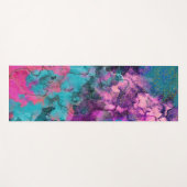 Inky Waterverf Abstracte kosmische kleurenschilder Yogamat (Voorkant (horizontaal))