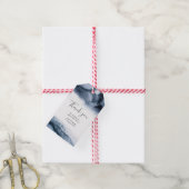 Inky waterverf gepersonaliseerd dank u voor labels cadeaulabel (Met Touw)