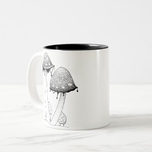 Inkycap Tweekleurige Koffiemok (Voorkant links)