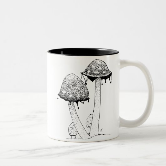Inkycap Tweekleurige Koffiemok (Rechts)