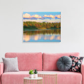 Inlaat bij zonsondergang | New Brunswick, Canada Canvas Afdruk (Insitu (Woonkamer))