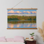 Inlaat bij zonsondergang | New Brunswick, Canada Hangend Wandkleed (Slaapkamer)