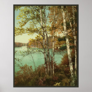 Inlaat, Spit-Fire Lake, Adirondack Mountains Poster