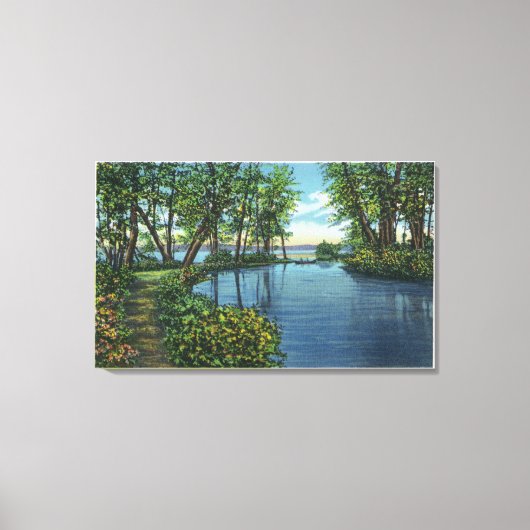 Inlaatingang Uitzicht Canvas Afdruk (Voorkant)