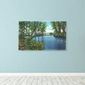 Inlaatingang Uitzicht Canvas Afdruk (Insitu (Houten vloer))