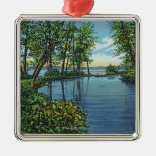 Inlaatingang Uitzicht Metalen Ornament