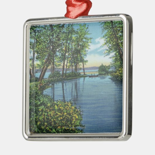 Inlaatingang Uitzicht Metalen Ornament (Links)