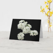 Inlandse Witte BloemenWenskaarten Kaart (Gele Bloem)