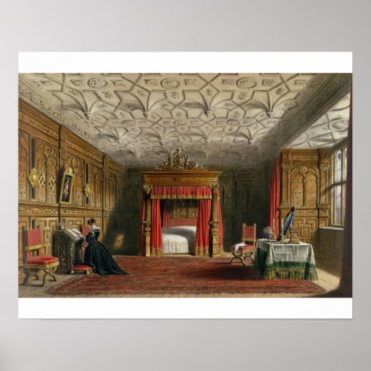 Inlay Chamber, Sizergh, Westmoreland, 1849 (m/v) Poster (Voorkant)