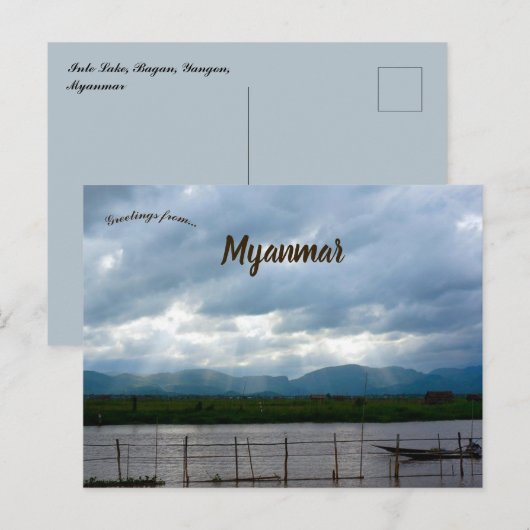 Inle Lake Bagan Yangon Myanmar Briefkaart (Voorkant / Achterkant)