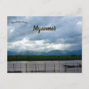 Inle Lake Bagan Yangon Myanmar Briefkaart