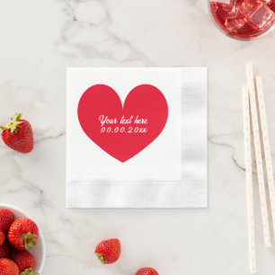 Inlegluiers voor verloving of voor bruiloft servet