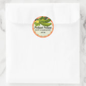 Inlegwerk ingemaakt komkommer home inblikken ronde sticker (Tas)