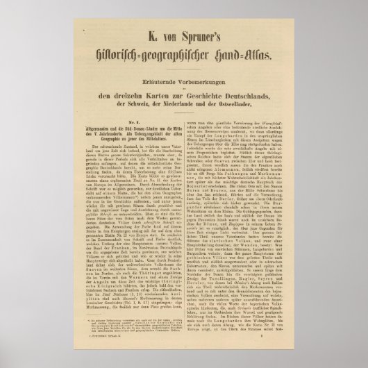 Inleiding 1415 Tafel der Karte XII Poster (Voorkant)