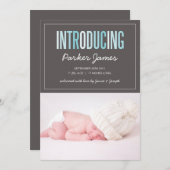 INLEIDING | GEBOORTEAANKONDIGING AANKONDIGING (Voorkant / Achterkant)