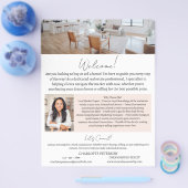 Inleiding makelaar in onroerend goed flyer (Enkel)