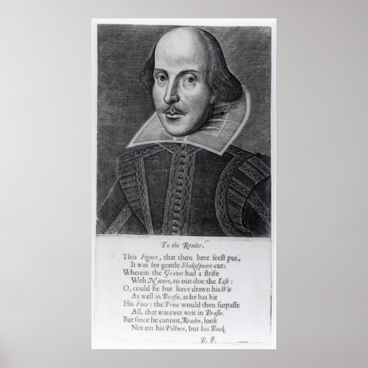 Inleiding, "Mr. William Shakespeares Poster (Voorkant)