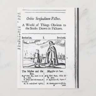 Inleiding tot "Orbis Sensualium Pictus" Briefkaart
