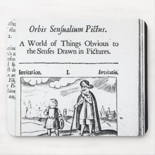 Inleiding tot "Orbis Sensualium Pictus" Muismat (Voorkant)