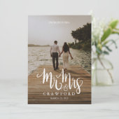 Inleiding van de heer & mevrouw Married Wedding An Kaart (Staand voorkant)
