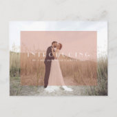 Inleiding van de heer + Mevrouw Wedding Announceme Aankondigingskaart (Voorkant)