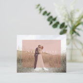 Inleiding van de heer + Mevrouw Wedding Announceme Aankondigingskaart (Staand voorkant)