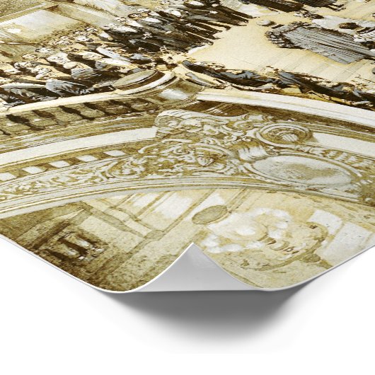 Inleiding van het Opera House van Parijs Poster (Hoek)