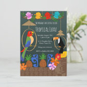 Inleiding van Tropische Tiki Kaart (Staand voorkant)