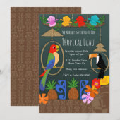 Inleiding van Tropische Tiki Kaart (Voorkant / Achterkant)