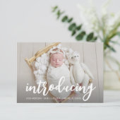 INLEIDING | vetgedrukte aankondigingen van geboort (Staand voorkant)