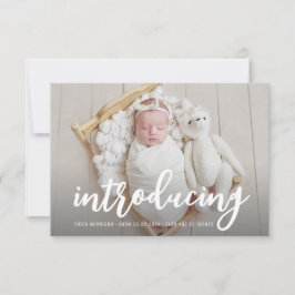 INLEIDING | vetgedrukte aankondigingen van geboort