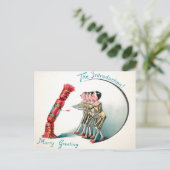 Inleiding  Victoriaans Wooden Dolls Briefkaart (Staand voorkant)