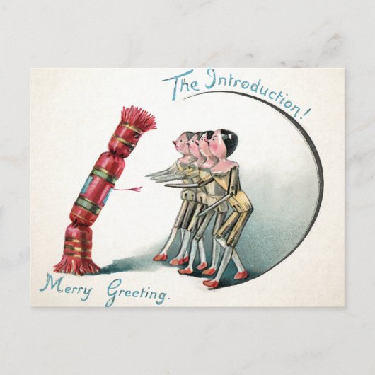 Inleiding  Victoriaans Wooden Dolls Briefkaart (Voorkant)