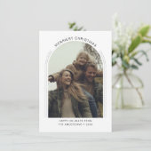 Inline Arch Fototypografie Merriest Christmas Feestdagenkaart (Staand voorkant)