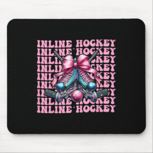 Inline Hockeyspeelster Meisje Coquette Strikroze L Muismat