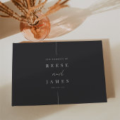 Inline | Moderne minimale bruiloft Gastenboek