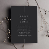 Inline | Moderne minimale bruiloft Kaart