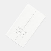 Inline | Moderne minimale persoonlijke bruiloft Servet (Hoek)