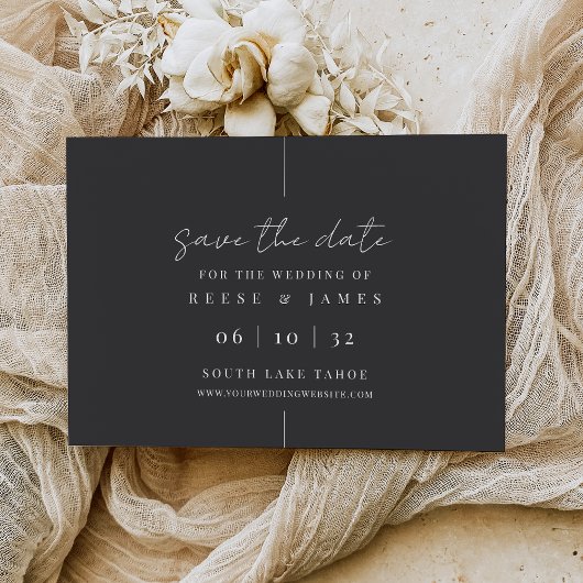 inline | Moderne minimalistische bruiloft Save The Date