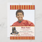 Inline Schaats Foto-uitnodiging Kaart (Voorkant)