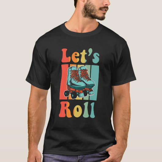 Inline Schaats Rollerskating Roller Eighties Outfi T-shirt (Voorkant)