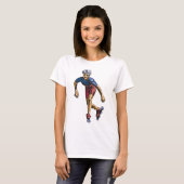 Inline Skater Cool Retro Rollerskaten T-shirt (Voorkant volledig)