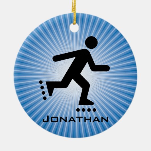 Inline Skating Ornament (Achterkant)