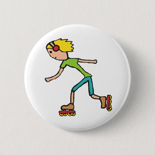 Inline Skating Ronde Button 5,7 Cm (Voorkant)