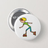 Inline Skating Ronde Button 5,7 Cm (Voorkant /achterkant)