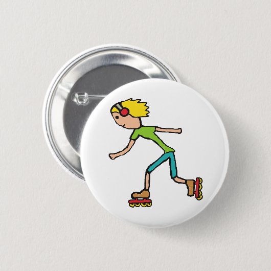 Inline Skating Ronde Button 5,7 Cm (Voorkant /achterkant)