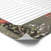 Inlogblad voor ingeruild Baby shower Poster (Hoek)