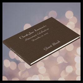 Inlogboeken voor afgesneden boor- en voetafdruk va gastenboek